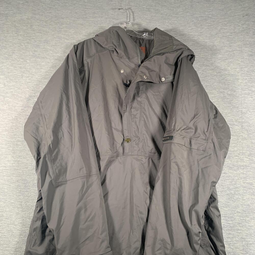 Holden Jacket Mens Large Gray Hooded 1/4 Zip Ski Pullover Waterproof Fishtail
